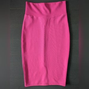Pink Midi Skirt